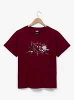 Marvel Spider-Man Embroidered Women's T-Shirt — BoxLunch Exclusive