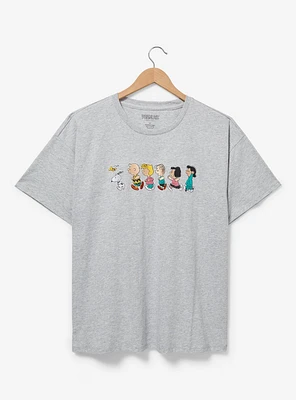 Peanuts Characters Running Women's Plus T-Shirt - BoxLunch Exclusive