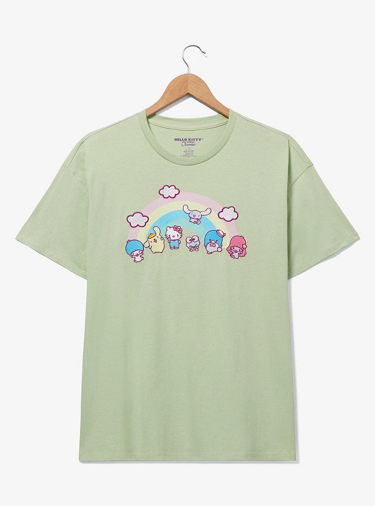 Sanrio Hello Kitty and Friends Rainbow Embroidered Women's Plus T-Shirt — BoxLunch Exclusive