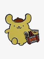 Sanrio Kawaii Mart Pompompurin Shopping Basket Enamel Pin - BoxLunch Exclusive