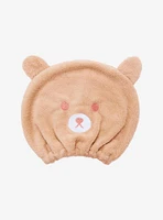 Brown Bear Fuzzy Shower Cap