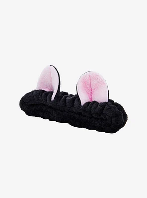 Black Cat 3D Ear Plush Spa Headband
