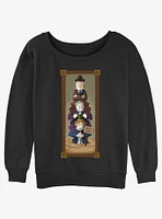 Disney The Haunted Mansion Quicksand Men Portrait Girls Slouchy Sweatshirt Hot Topic Web Exclusive