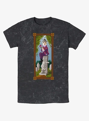 Disney The Haunted Mansion Black Widow Portrait Mineral Wash T-Shirt Hot Topic Web Exclusive