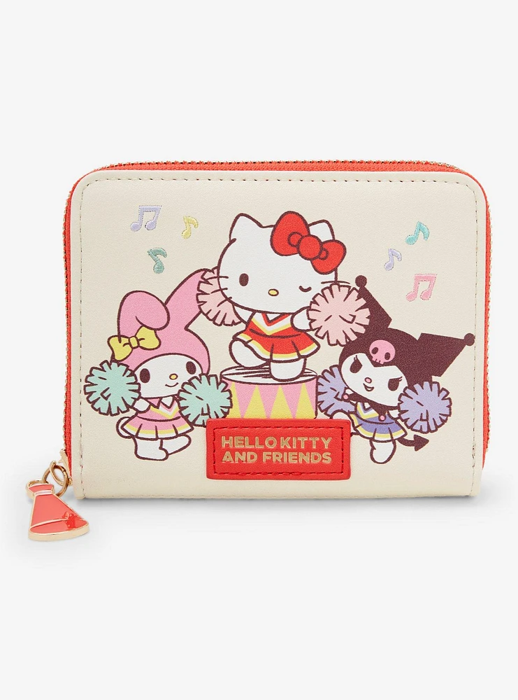 Sanrio Hello Kitty and Friends Cheerleading Small Zip Wallet - BoxLunch Exclusive