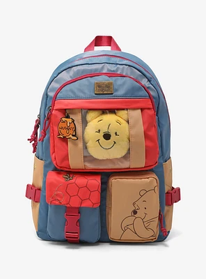 Disney Winnie the Pooh Multi-Pocket Backpack and Plush Keychain — BoxLunch Exclusive