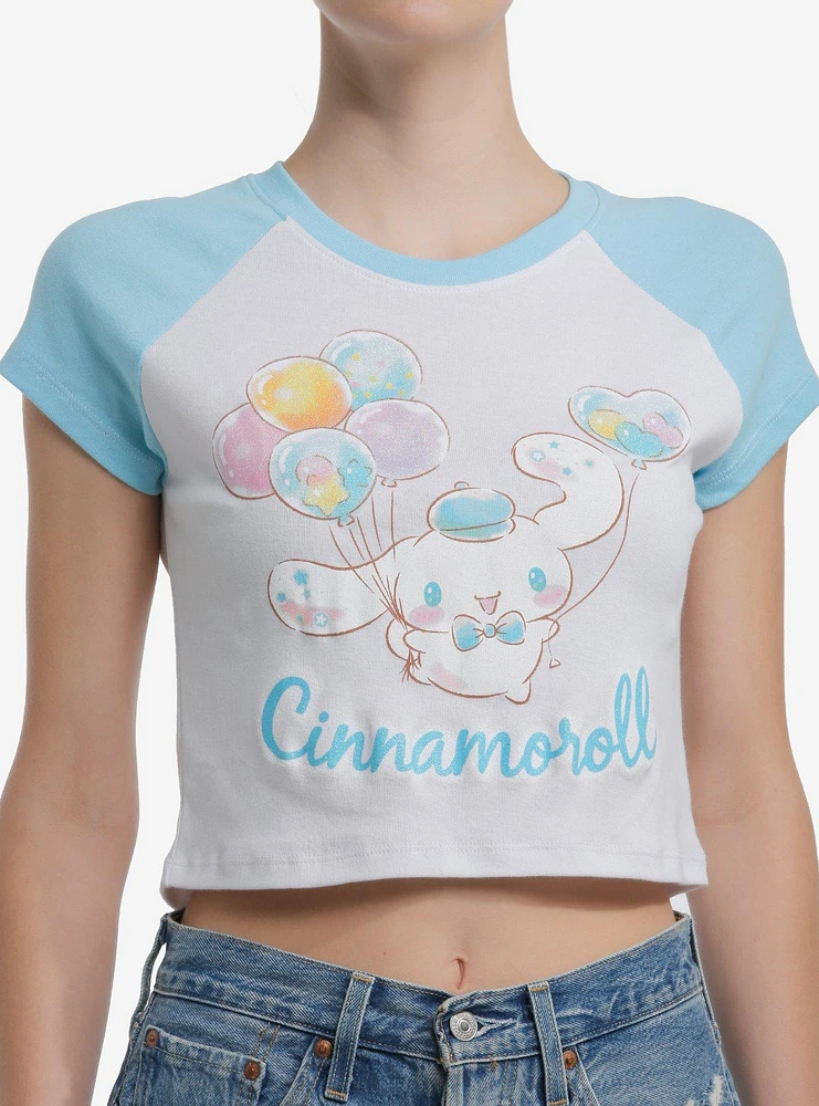 Cinnamoroll Balloons Raglan Girls Baby T-Shirt