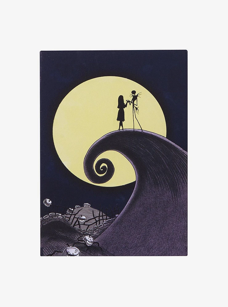 The Nightmare Before Christmas Spiral Hill Mini Canvas Wall Art