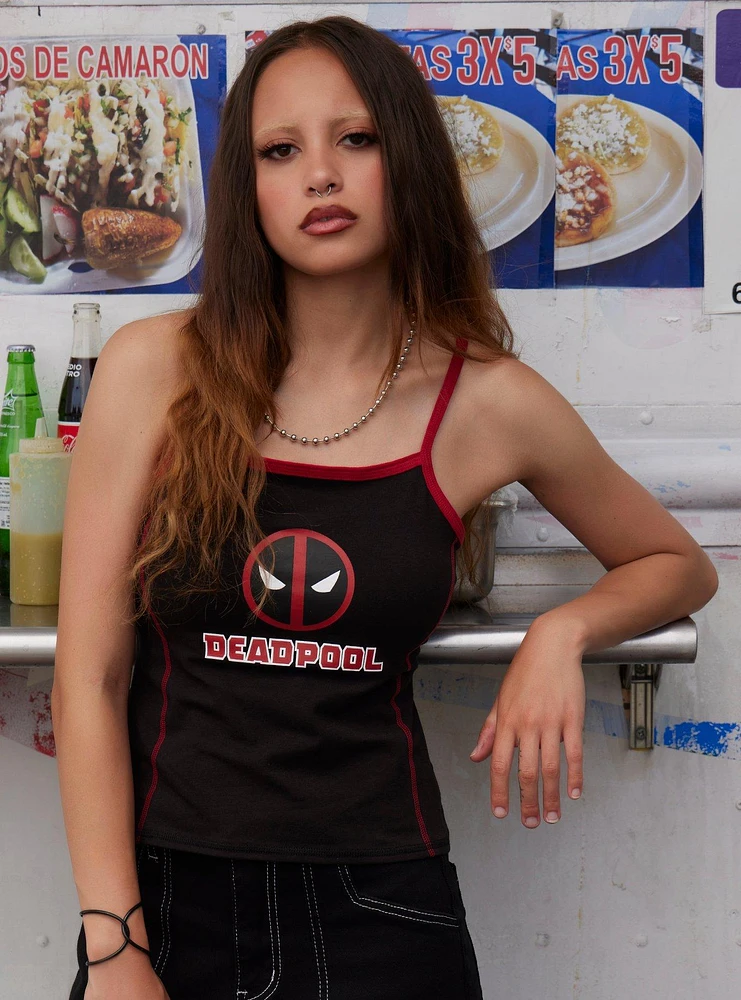 Her Universe Marvel Deadpool & Wolverine Logo Girls Crop Cami