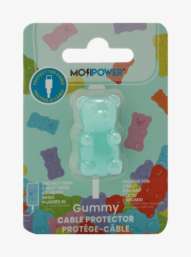 MojiPower Gummy Bear Blue Cable Protector