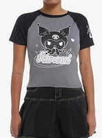 Kuromi Foil Raglan Girls Baby T-Shirt