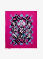 Monster High Ghoul's Rule Throw Blanket