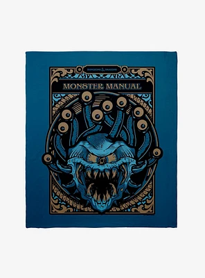 Dungeons & Dragons Mosnter Manual Throw Blanket