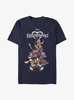 Disney Kingdom Hearts Group Logo Extra Soft T-Shirt