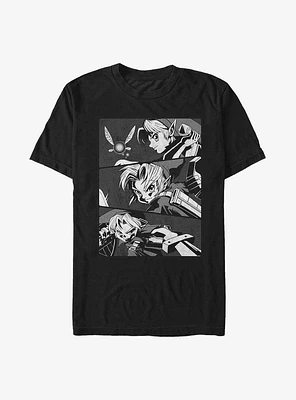 The Legend of Zelda Link Anime Panels Extra Soft T-Shirt