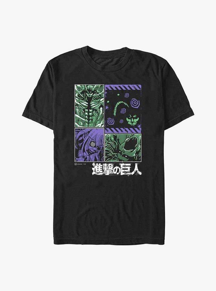 Attack on Titan Three Titans Extra Soft T-Shirt