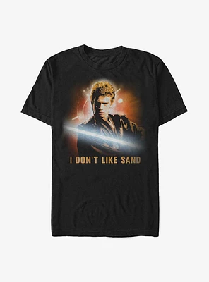 Star Wars Anakin Skywalker I Don't Like Sand Extra Soft T-Shirt