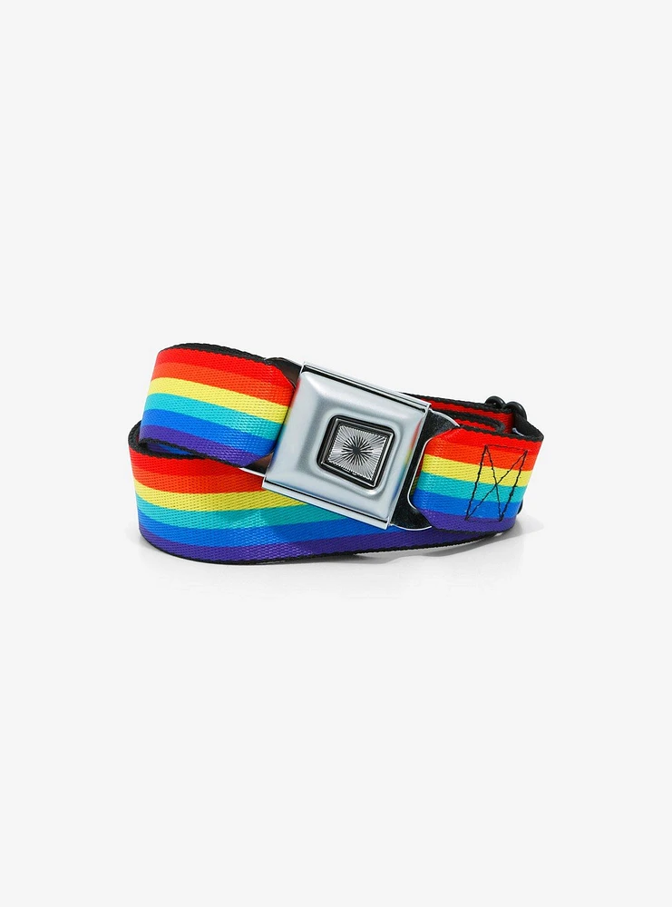 Rainbow Stripe Seatbelt Belt