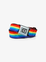 Rainbow Stripe Seatbelt Belt