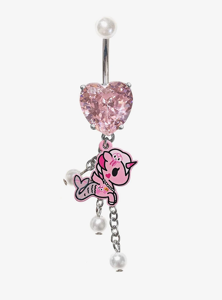 Steel Tokidoki Mermicorno Gem Navel Barbell