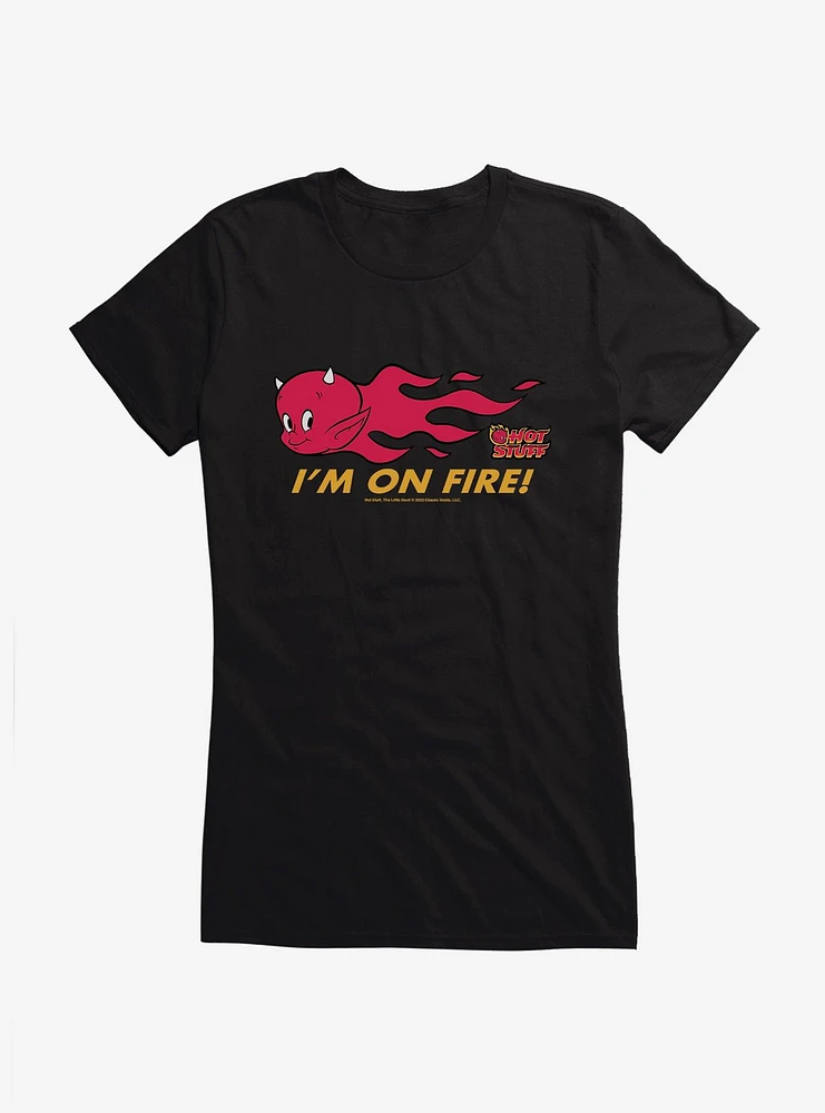 Hot Stuff The Little Devil I'm On Fire Girls T-Shirt