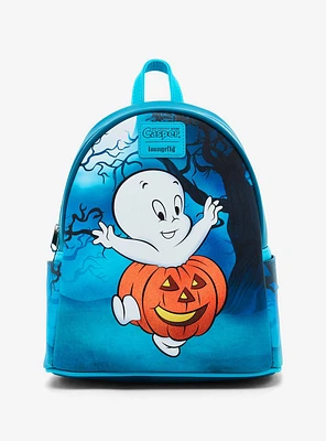 Loungefly Casper The Friendly Ghost Pumpkin Costume Mini Backpack