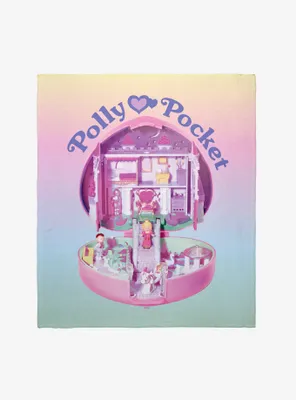 Polly Pocket Vintage Heart Throw Blanket