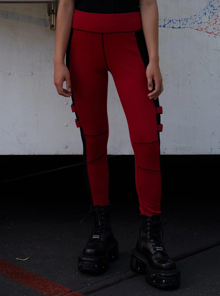 Her Universe Marvel Deadpool & Wolverine Mesh Color-Block Leggings