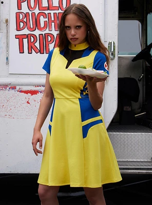 Her Universe Marvel Deadpool & Wolverine Color-Block Dress
