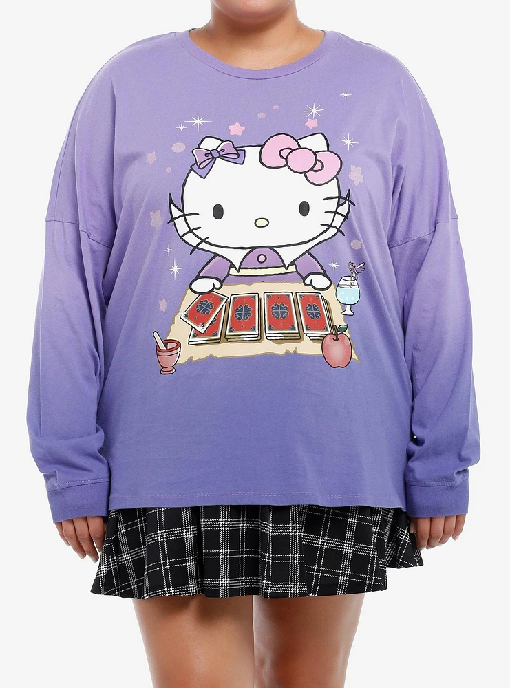 Hello Kitty And Friends Magic Card Girls Long-Sleeve Athletic Jersey Plus