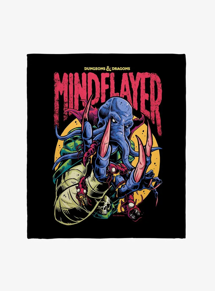 Dungeons & Dragons Mindflayer Throw Blanket