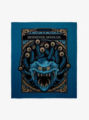 Dungeons & Dragons Mosnter Manual Throw Blanket