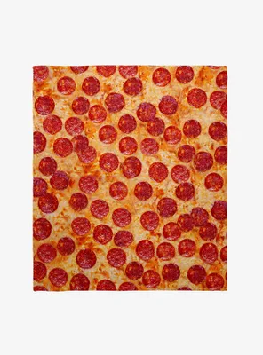 Pepperoni Pizza Throw Blanket