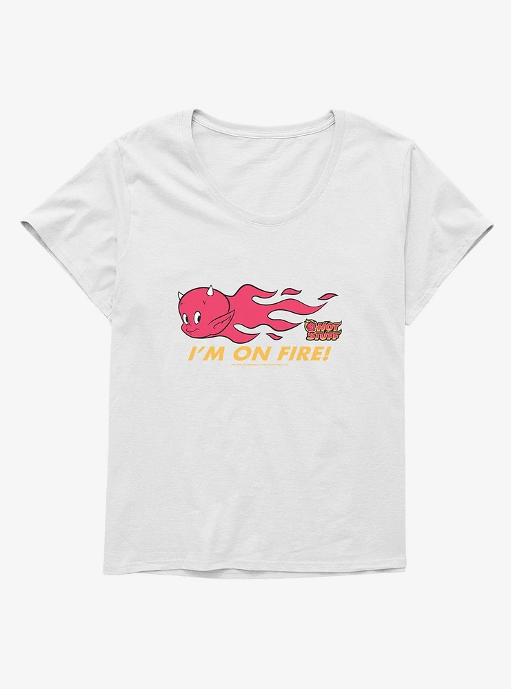 Hot Stuff The Little Devil I'm On Fire Girls T-Shirt Plus