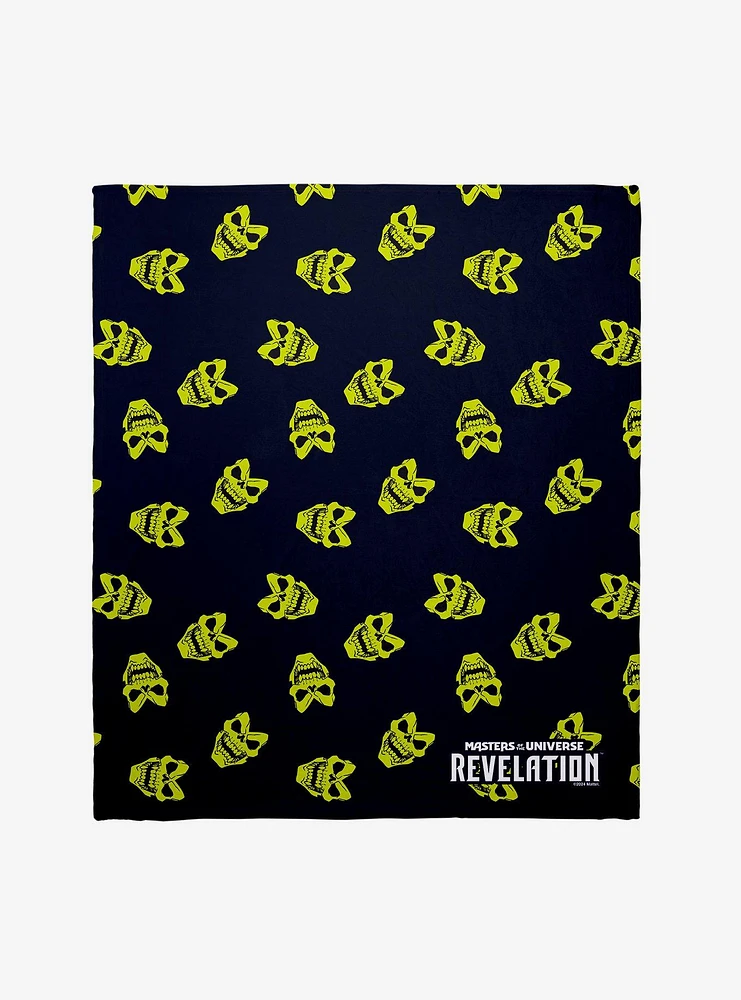 Masters Of The Universe: Revelation Skeletor's Face Throw Blanket