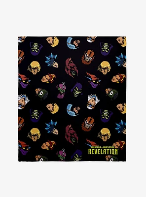 Masters Of The Universe: Revelation Faces Throw Blanket