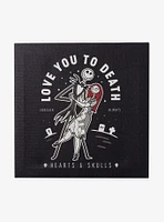 The Nightmare Before Christmas Jack & Sally Love You To Death Canvas Wall Art