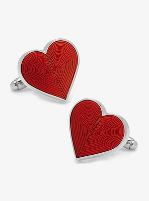 Red Heart Cufflinks