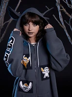 Her Universe Disney Halloween Stitch Girls Oversized Hoodie