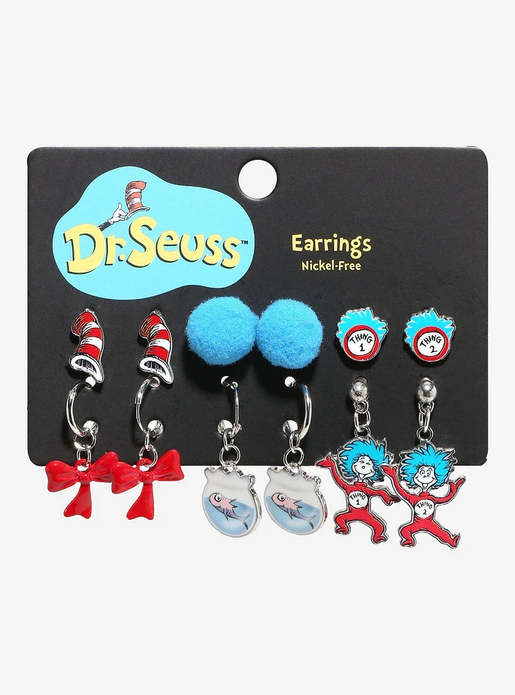 Dr. Seuss The Cat In The Hat Earring Set