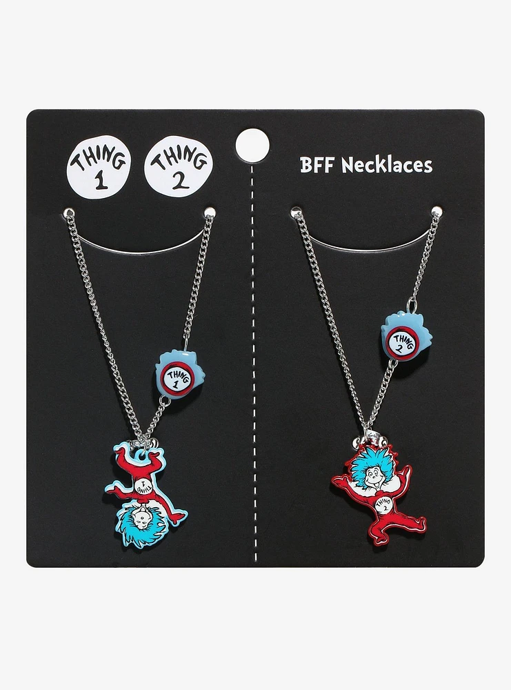 Dr. Seuss Thing 1 & Thing 2 Best Friend Necklace Set