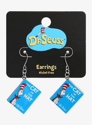 Dr. Seuss The Cat In The Hat Book Drop Earrings