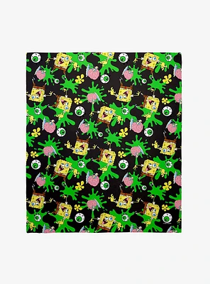 SpongeBob SquarePants Eyeball Slime Throw Blanket