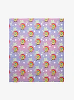 SpongeBob SquarePants Rainbow Bubbles Throw Blanket