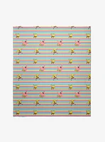 SpongeBob SquarePants Rainbow Lines Throw Blanket