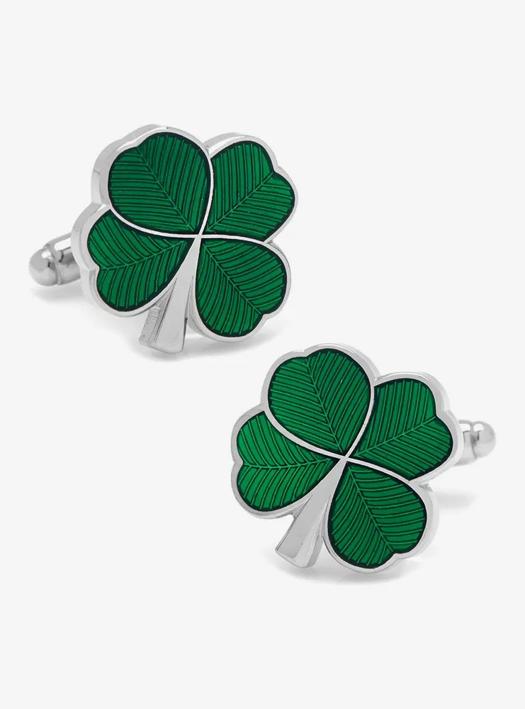 Green Clover Cufflinks