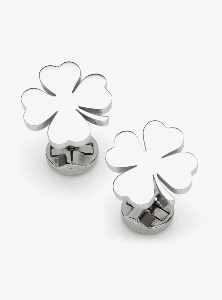 Four Leaf Clover Stainless Cufflink