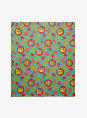 SpongeBob SquarePants Jelly Fish Anchors Throw Blanket