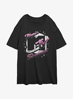 MTV Planet Logo Girls Oversized T-Shirt