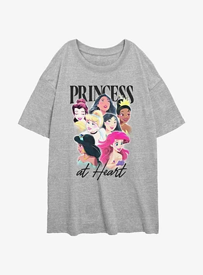 Disney Beauty and the Beast Princess At Heart Girls Oversized T-Shirt
